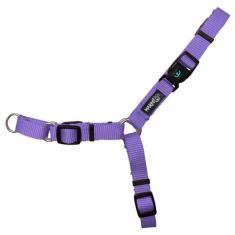 Peitoral Antipuxão para cachorros - marketpet, Grape-Lilás, M