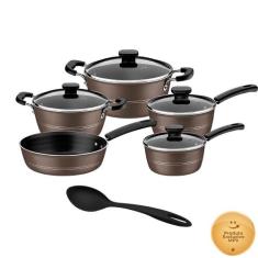 Jogo de Panelas Tramontina Sicília Alumínio Antiaderente 5 Peças + Col