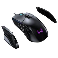 Mouse Gamer Rolf 14 Botões Com Fio 10000DPI Warrior - MO420, Preto