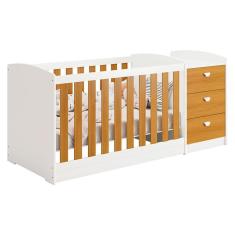 Berço Multifuncional Atlanta Branco Acetinado Savana - Reller