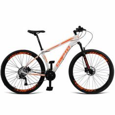 Bicicleta Aro 29 Cripto 24v Acera Freio Hidraulico Trava/k7, Branco, L