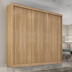 Guarda Roupa Casal Sevilha 3 Portas Correr 6 Gav. Teka Madrid