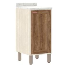 Balcão de Cozinha com Tampo 40cm 1 Porta de Abrir 1 Prateleira Sofia Luciane Móveis