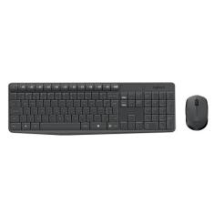 Combo Teclado e Mouse sem fio Logitech MK235 com Conexão USB, Pilhas I