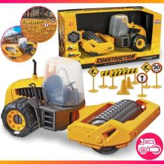 Brinquedo Trator Compactador Construction Machine Gigante Articulado C