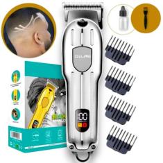 Máquina De Cortar Cabelo Barbeiro Profissional elétrica bateria recarr