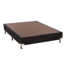 Cama Box Base Universal Viúva Americana Suede Nero Black (128x188x23) - Ortobom