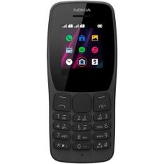Nokia 110 2G Dual Chip 324 Mb Preto 32 Mb Ram Rádio Fm Camera Preto id