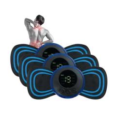 Mini Massageador Kit com 3 Pulso Elétrico EMS Portátil Recarregável Aparelho Alivia Dor Muscular Tensão Pescoço Coluna Lombar Pernas Braços Abdomen Estimulador Relaxamento