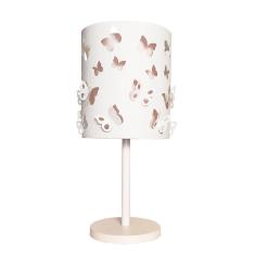 Abajur Infantil Borboletas Duplo Base Branca 20X41 - Branco