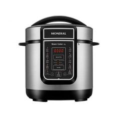Panela de Pressão Elétrica Digital Mondial 3L - 700W, Preta e Prata, 2