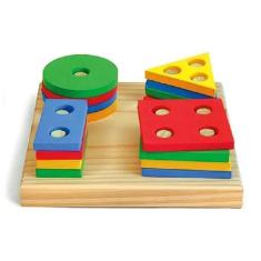 Brinquedo Educativo Pedagógico Montessori Formas Geométricas