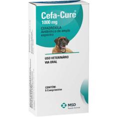 Antibiótico MSD Cefa Cure para Cães - 1000 mg