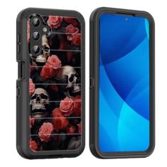 smauncucn Capa para Galaxy A15 5G, proteção contra quedas de corpo inteiro à prova de choque à prova de poeira resistente 3 camadas militar resistente durável capa para Samsung Galaxy A15 5G 6,5