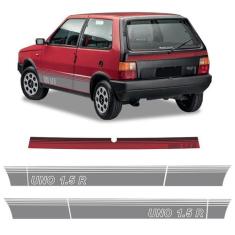 Faixa Fiat Uno 1.5 R Adesivo Decorativo Lateral E Traseiro - SPORTINOX