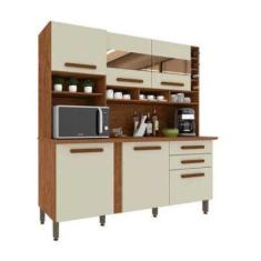 Armário de Cozinha Porta com Espelho 6 Portas 2 Gavetas Alexia Imop, C