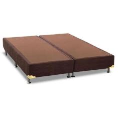 Cama Box Base Universal Queen Americana Suede Brown (158x198x23) - Ort