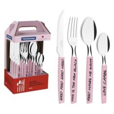 Faqueiro Tramontina My Lovely Kitchen 16 Peças Rosa 29899/091, Rosa, 1