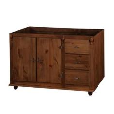 Balcão para Pia 2 Portas + 3 Gavetas Pés Torneados- Tommy Design - Mey