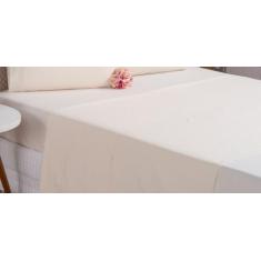 Lençol Para Cama Casal Padrão Azul Algodão Sem Elástico  - BruceBaby B