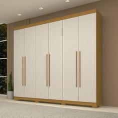 Guarda-roupa Casal 243,90cm 6 Portas 100% Mdf Buganvílea Espresso Móve