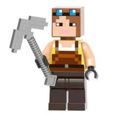 Boneco Minifigure Blocos De Montar Player Glass Minecraft