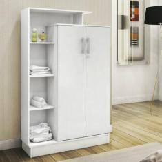 Armário Multiuso 2 Portas com Chaves Elite Demóbile, Branco