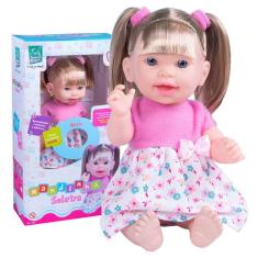 Boneca Nandinha Soletra Fala Frases Educativa - Super Toys, Brinquedo 
