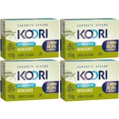 4 Sabonete Vegetal Koori Antibac Refrescante 150g Davene (4)