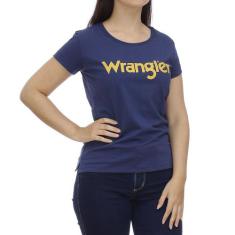 Camiseta Azul Feminina Básica Original Wrangler 28653