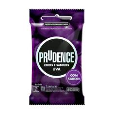 Preservativo Prudence Cores E Sabores Uva 3 Unidades