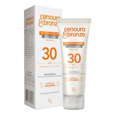 Protetor Solar Facial Hidratante Fps30 Cenoura E Bronze 50g