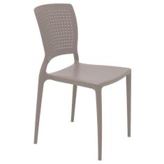 Cadeira Tramontina Safira Em Polipropileno E Fibra De Vidro Camurça Tramontina