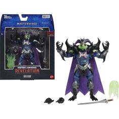 Mestres do Universo Masterverse Skelegod Figura de Ação 9-in Figura de Batalha, Presente para Crianças Com 6 anos e Colecionadores mais velhos e adult