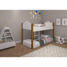 Beliche Infantil Luiza Branca com 02 Colchões