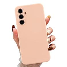 UEEBAI Capa para Samsung Galaxy A54 5G, capa fina de silicone líquido à prova de choque, proteção de corpo inteiro, capa de telefone com microfibra antiarranhões, ultrafina, capa de borracha macia e
