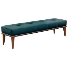 Recamier Valentin Luxo Base Em Madeira Maciça Castellar Móbile Azul