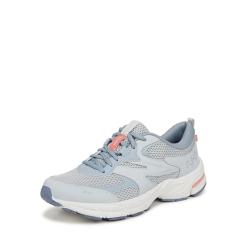 Ryka Tênis clássico feminino, Couro azul arejado, 35