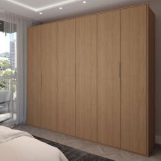 Guarda-Roupa Casal Galeão 6 Portas 6 Gavetas Amêndola Touch - Panorama Móveis