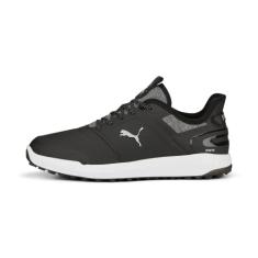 PUMA Tênis de golfe masculino Ignite Elevate Wide, Preto/prata, 41