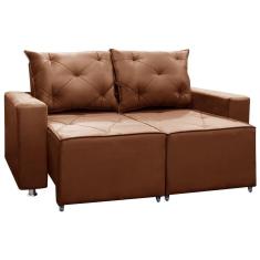 Sofá Retrátil E Reclinável 2 Lugares Bariloche 1.50cm C/ Molas - Veludo Terracota