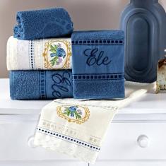 Jogo Toalhas De Banho E Rosto Aurora Com 5 Pçs Super Grossa