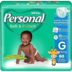 Fralda Personal Baby Soft & Protect Hiper G 60 Unidades