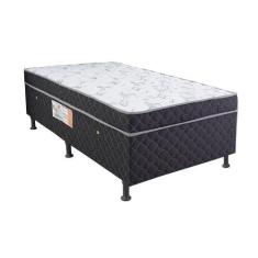 Cama Box Base Solteiro Conjugada Espuma Dupla Poliester 110KG - 88 X 1
