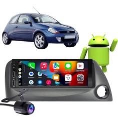 Kit Central Multimídia Carplay Ford Ka 1998-2005 1 Din Mp3 + Câmera de