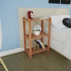 Estante Multiuso 3 Prateleiras Colors Suze Natural