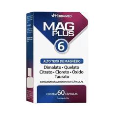 Mag Plus 6 Alto Teor De Magnésio 60 Cáps - Herbamed