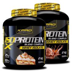 Kit 2x Whey Iso Protein Blend Complex  Isolado 2Kg - XPRO-Unissex