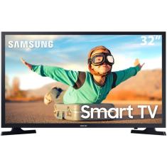 Smart TV LED 32" HD Samsung T4300 com HDR, Sistema Operacional Tizen, Wi-Fi, Espelhamento de Tela, Dolby Digital Plus, HDMI e USB - 2020