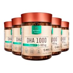 Kit 5 Ômega 3 DHA 1000 Nutrify 60 Cápsulas